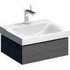Шкафчик для раковины Geberit Xeno², с одним выдвижным ящиком: B=58см, H=22см, T=46.2см, Серый / Меламин, древесная структура