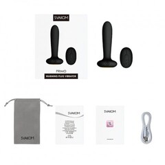 Анальный вибростимулятор Primo с функцией подогрева черный от SVAKOM