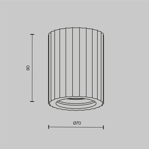 Накладной светильник Maytoni Conik gyps C121CL-GU10-W