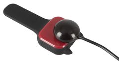 Черный вибромассажер простаты с нагревом и ротацией Prostate Plug - 14,5 см. - 