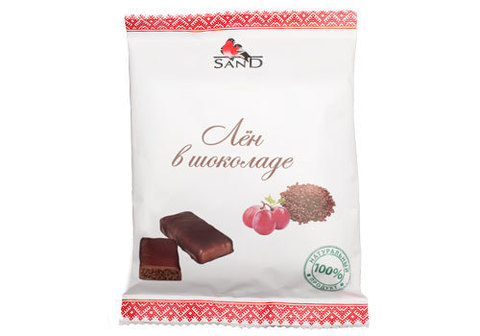 Конфеты школадные Sand "Лён в шоколаде", 135г