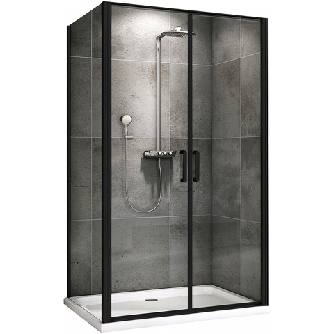 Abber Sonnenstrand AG04100BC-S100B Душевой уголок, 100x100x195, цвет: чёрный