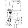 Hansgrohe Metris S 31102000 Смеситель сенсорный, 220