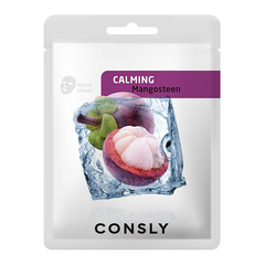 Тканевая маска с экстрактом мангостина CONSLY Calming Mangosteen Mask Pack