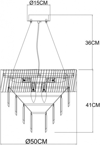 Подвесная люстра Arte Lamp MUSCIDA A1004SP-8SI