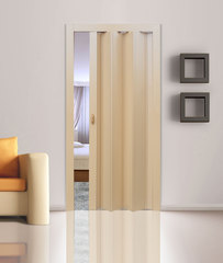 Дверь гармошка, белый дуб