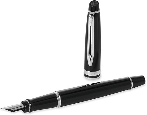 Ручка перьевая Waterman Expert Black CT, F (S0951740)