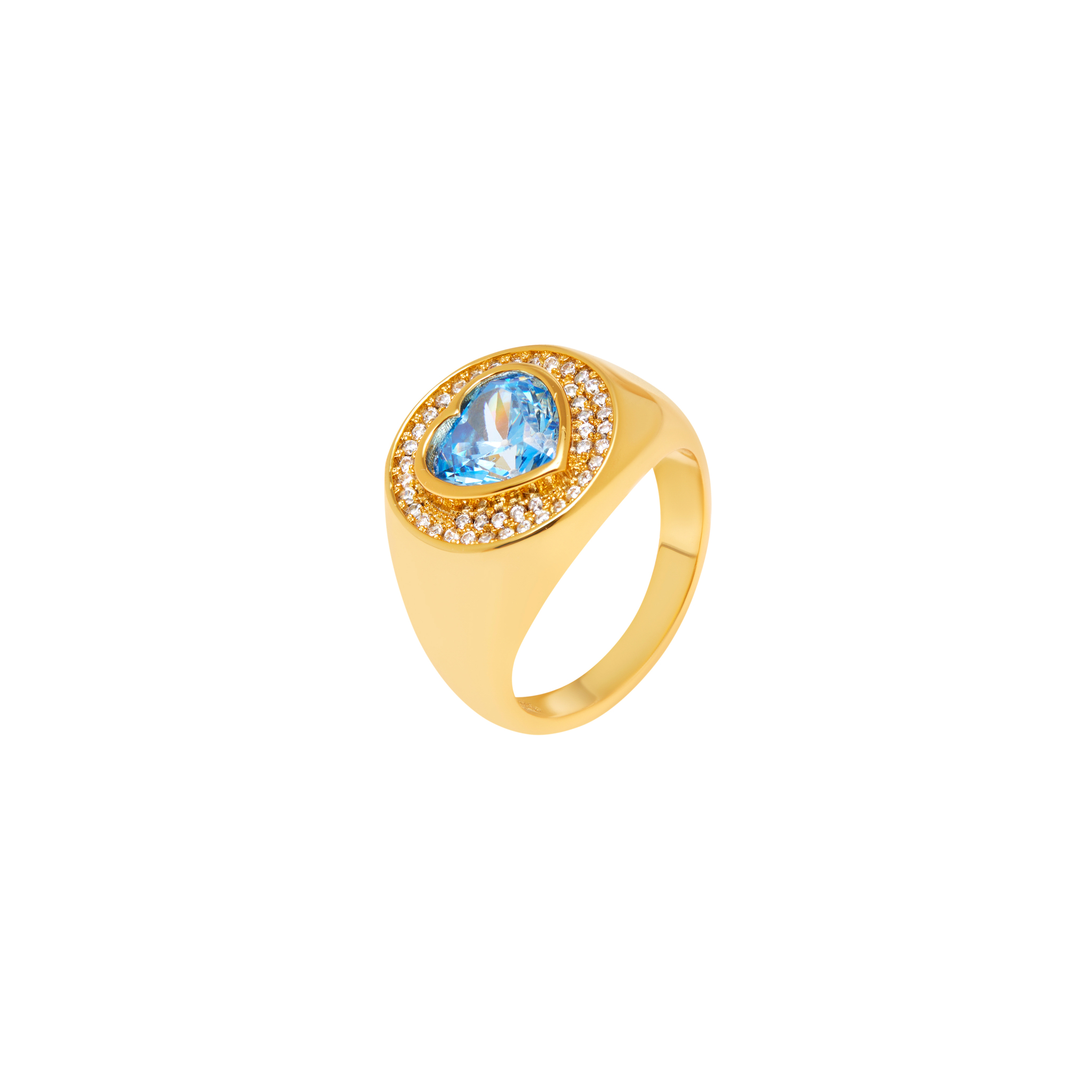 CELESTE STARRE Кольцо Queen Of Hearts Ring – Aquamarine celeste starre кольцо wink if you are happy ring