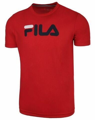 Детская теннисная футболка Fila T-Shirt Logo Kids - fila red