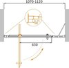 Душевая дверь в нишу Cezares MOLVENO-BA-11 MOLVENO-BA-11-70+20-C-Cr-IV