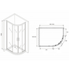 Abber Schwarzer Diamant AG01190 Душевой уголок, 100x90x195
