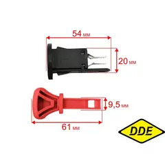 Клавиша выключателя DDE ST3546 (792-711-133)