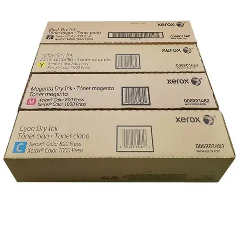 Комплект тонер-картриджей Xerox Color 800/1000 006R01480/006R01481/006R01482/006R01483 OEM USA (требуется чип)
