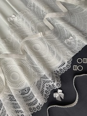 Кружево эластичное молочное 19 см, Китай