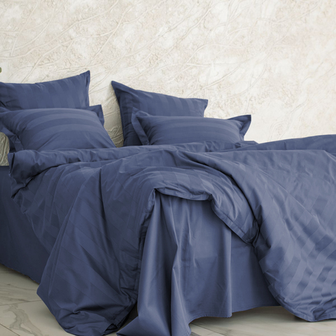 Постельное бельё LaPrima «Urban Classic» (полоса 5х5) мако-сатин (2 сп) - Сапфировый - купить 3