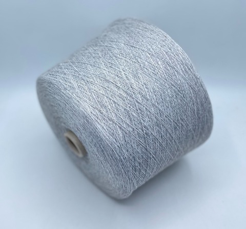 Casa del Filato(пр.Италия),art.Bobby, 1500м/100гр. 5% кашемир, 25% Меринос, 45% вискоза, 25% полиамид,цвет-Светло-серый меланж(407/565) ,арт.36812