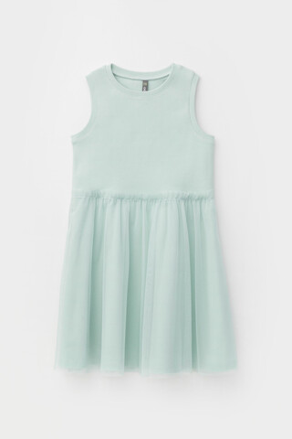 платье  для девочки  КР 5868/голубая дымка к465