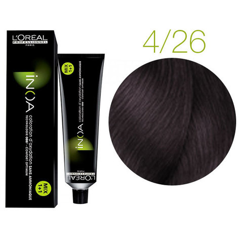 L'Oreal Professionnel INOA 4.26 (Шатен перламутрово-фиолетовый) - Краска для волос