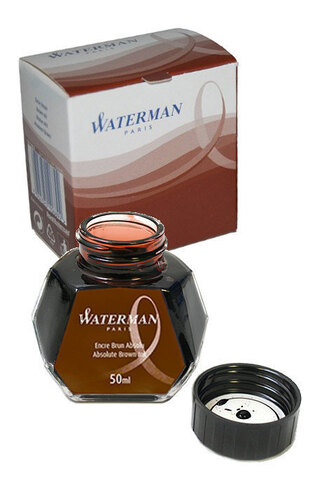 Флакон с чернилами Waterman Absolute Brown (S0110830)