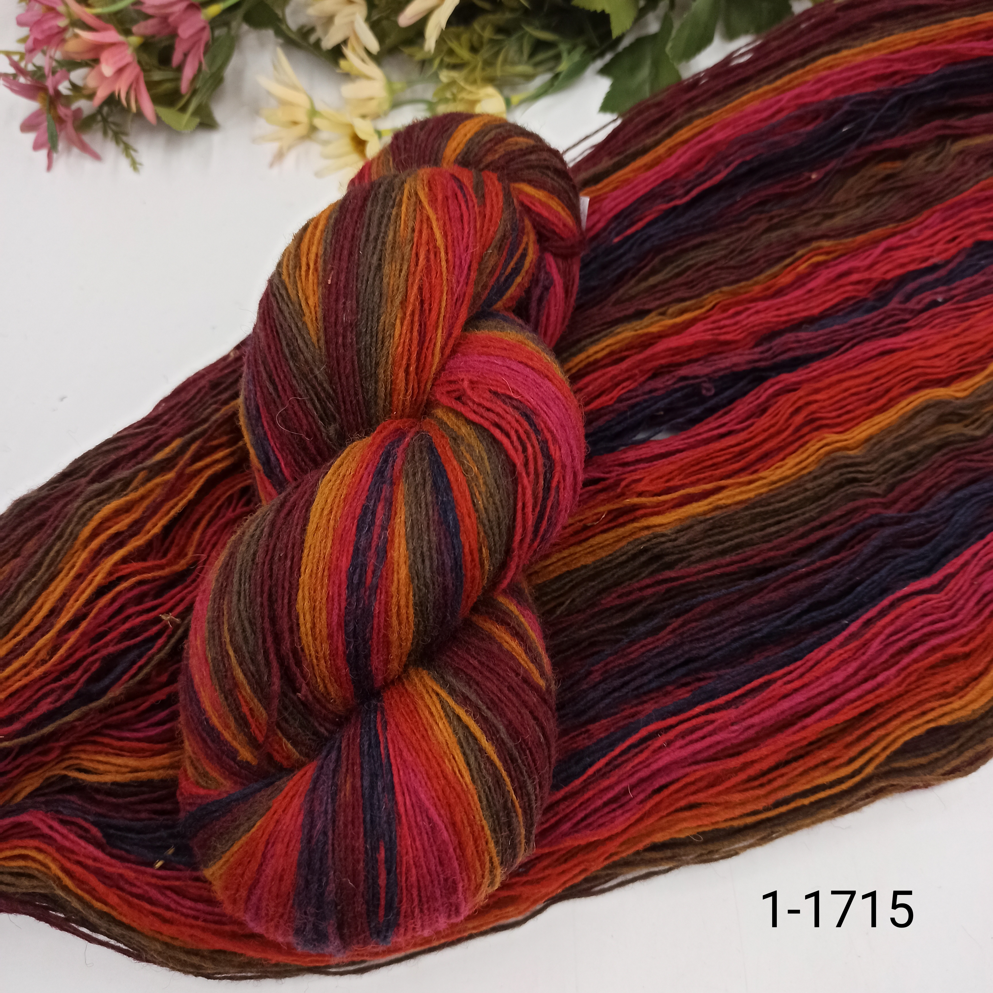 Дундага 6/1 шерсть секционного окрашивания 01-1715 420м/100гр