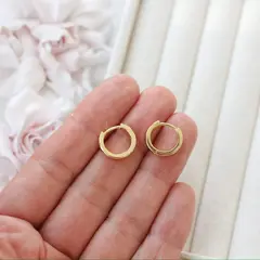 Швензы Конго с черной эмалью 14*4 мм, позолота, Ш032