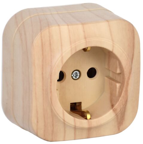 GLORY Роз. с з/к без з/ш о/у 16А РС20-3-ХС сосна IEK