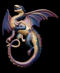 Силиконовый молд Дракон мини