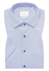 Сорочка мужская Eterna Comfort Fit 8202-K19K-16 серо-голубая, короткий рукав