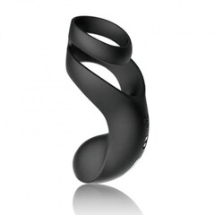 Вибростимулятор мошонки и промежности Benedict с двойным кольцом BENEDICT