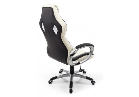 Офисное кресло для персонала и руководителя Компьютерное Navara кремовое / черное 71*71*124 Серый /Черный / кремовый
