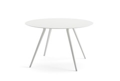 Стол Meety ARPER  ламинат/алюминий white matt d1190х725h