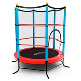 Батут детский DFC SMRKIDS 55" с сеткой, RED фото №1