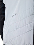 Премиальный костюм для лыж и зимнего бега Nordski Hybrid Hood Warm 2.0 Black-Grey