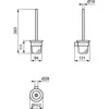 Ideal Standart T4495A2 CONCA Туалетная щетка с держателем, для настенного монтажа, матовое стекло, округлый дизайн