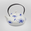 Фарфоровый чайник "Голубые орхидеи" 550 мл