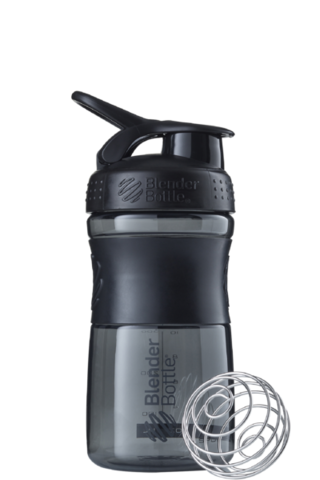 Картинка шейкер Blender Bottle SportMixer 591 Black/black - 1