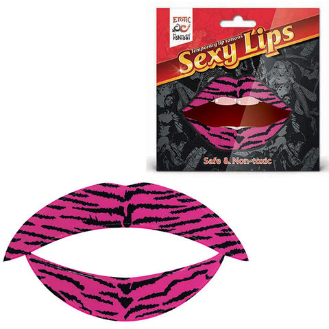 Lip Tattoo Тигровый розовый - Erotic Fantasy EF-LT09