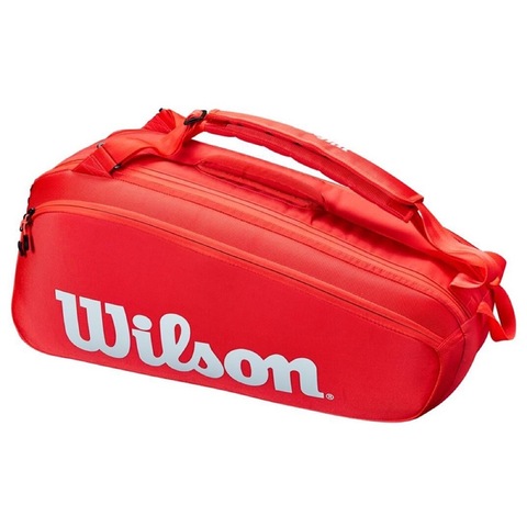 Теннисная сумка Wilson SUPER TOUR RED (6 ракеток)