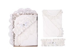 Плед велюровый "Кружевной" ПД 703 (серый)