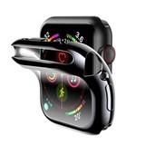 Силиконовый чехол 360 Gloss Case для Apple Watch 42 мм (Черный)