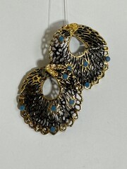 Пава  ( серьги из серебра)
