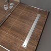 Timo К-т водоотводящий желоб SP10-700 из пластика, с порогами из нерж. стали + Декор. вставка PG10-700 Комплект: желоб SP10-700, с порогами + вставка PG10-700