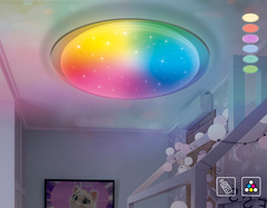 Светодиодный светильник Ambrella FF470 WH 60W Белый c подсветкой RGB