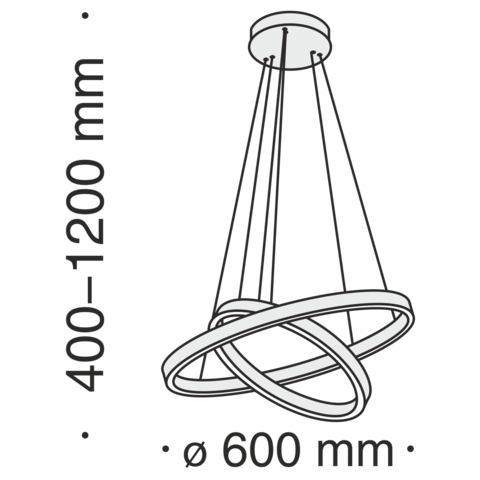 Подвесной светильник Technical Rim MOD058PL-L55BS4K