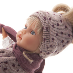 Munecas Antonio Juan Кукла девочка Зои в розовом, 33 см, винил (25196)