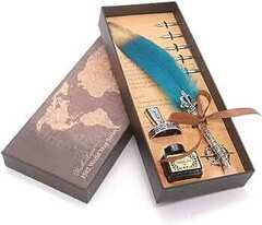 Harry Potter Magic Feather Pen World Map series ice blue