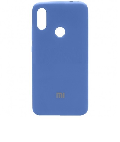 Силиконовый чехол Silicone Cover для Xiaomi Mi Play (Синий)