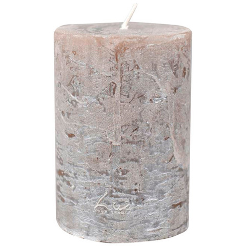 Свеча цилиндрическая Luz your senses 10см ночное серебро