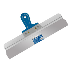 12-9-040 Шпатель фасадный прямой, нержавеющая сталь 0,6мм, двухкомпонентная литая рукоятка, 450мм (РемоКолор)