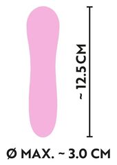 Розовый мини-вибратор Cuties 2.0 - 12,5 см. - 